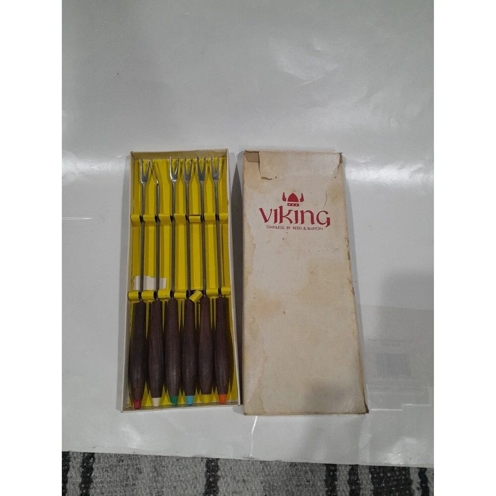 Vintage Viking Fondue Fork Set,